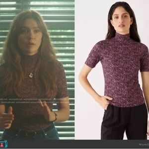 Frank & Oak printed mockneck